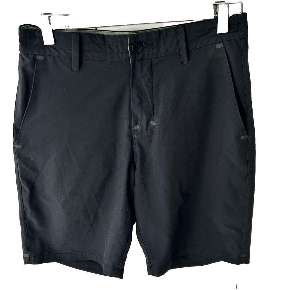 Outerknown Men's Shorts Size 28 Black Polyester Spandex 8" Inseam OK
